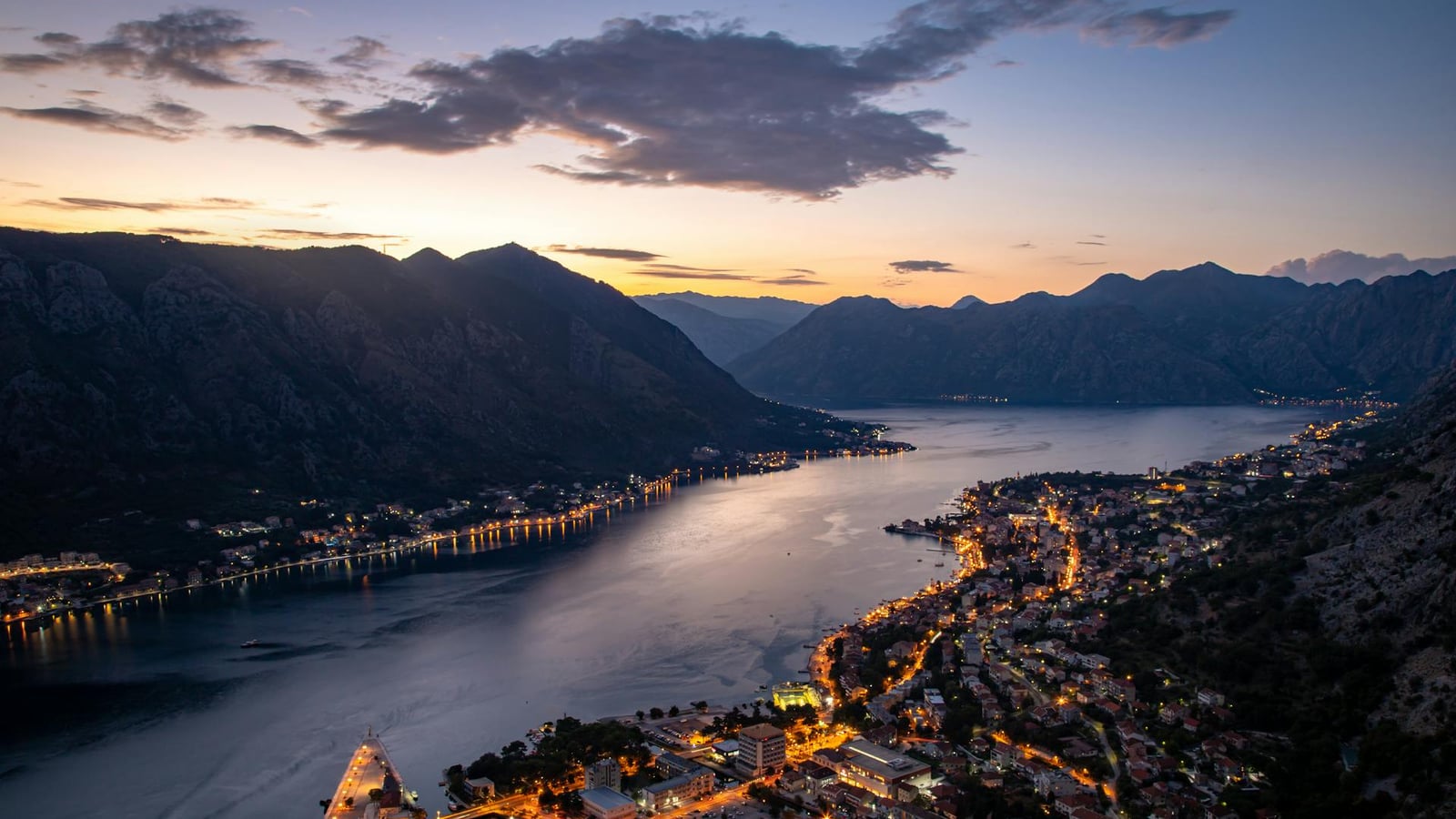The Bay of Kotor from above